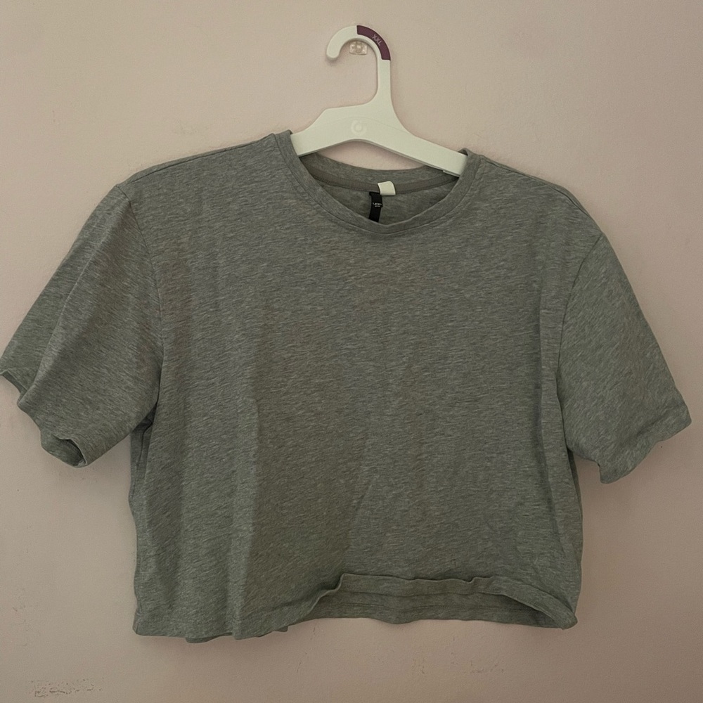 Gray Women's Crop Top